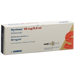 Hyrimoz Inj L&ouml;s 40 мг/0,8мл 6 Фертспр 0,8 мл
