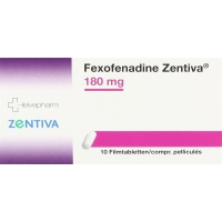 FEXOFENADINE Zentiva Filmtabl 180 mg FEXOFENADINE Zentiva Filmtabl 180 mg