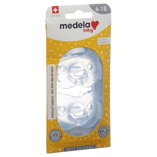 Мягкий силикон Medela Baby Nuggi 6&ndash;18, синий, 2 шт.
