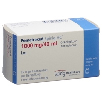 PEMETREXED Spirig HC Inf Konz 1000 mg/40ml PEMETREXED Spirig HC Inf Konz 1000 mg/40ml