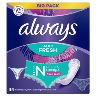 Прокладка для ежедневных прокладок ALWAYS Flexi Normal Fresh BigP Прокладка для ежедневных прокладок ALWAYS Flexi Normal Fresh BigP