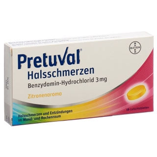 PRETUVAL леденцы от боли в горле с лимоном PRETUVAL леденцы от боли в горле с лимоном