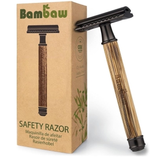 BAMBAW Bambus Sicherheits-Rasierer slim schwarz BAMBAW Bambus Sicherheits-Rasierer slim schwarz