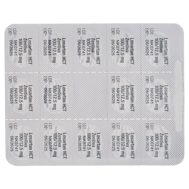 Losartan HCT Zentiva Filmtabletten 100/12.5mg 98 Stück
