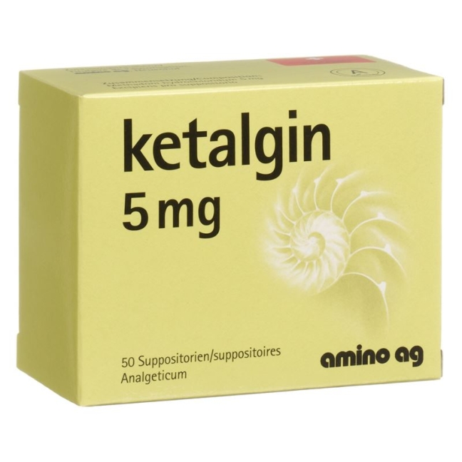 Ketalgin Zäpfchen 5mg 50 Stück