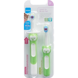 Набор зубных щеток MAM Learn to Brush 5+ месяцев Набор зубных щеток MAM Learn to Brush 5+ месяцев