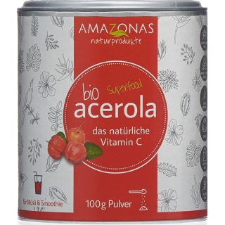 Acerola Bio Pulver mit 17% Vitamin C Dose 100g Acerola Bio Pulver mit 17% Vitamin C Dose 100g