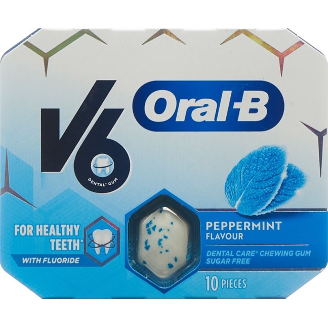 Жевательная резинка V6 Oralb &laquo;Мята&raquo; в блистерах 10 шт.