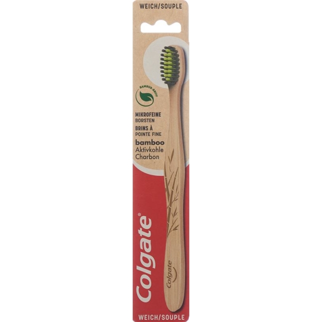 Зубная щетка Colgate Bamboo с активированным углем