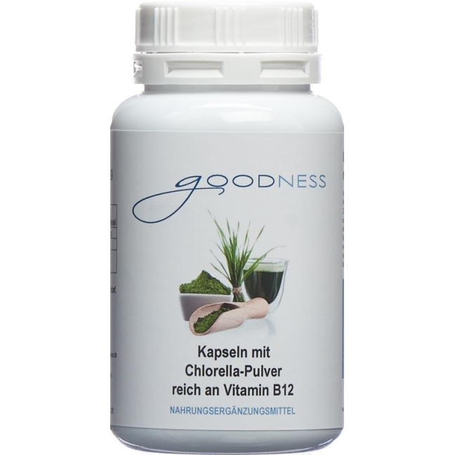 Goodness Chlorella Pulv Vit B12 Kapseln 600mg 90 Stück
