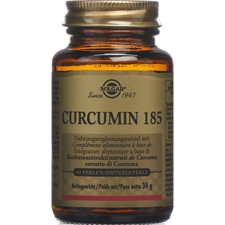 Solgar Curcumin 185 жемчужин (новый) флакон 30 шт.