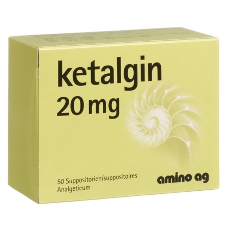Ketalgin Zäpfchen 20mg 50 Stück