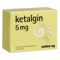 Ketalgin Zäpfchen 5mg 50 Stück Ketalgin Zäpfchen 5mg 50 Stück