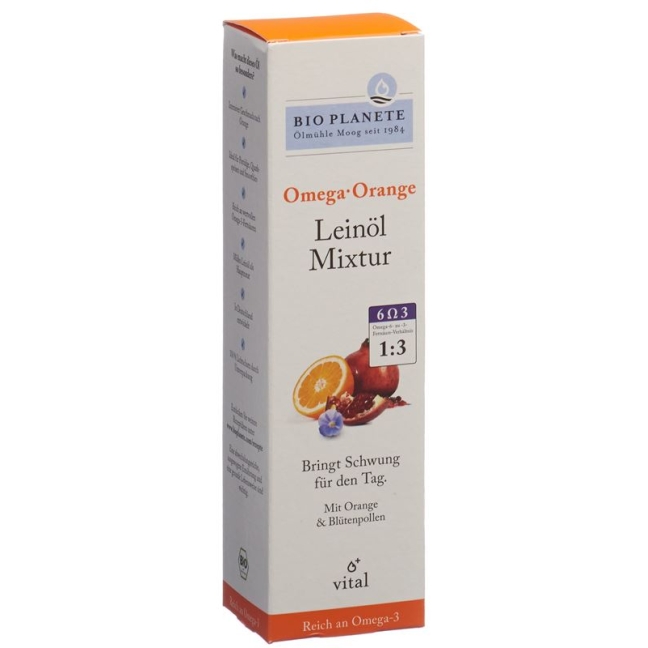 Bio Planète Omega Orange linseed oil mixture Fl 100 ml