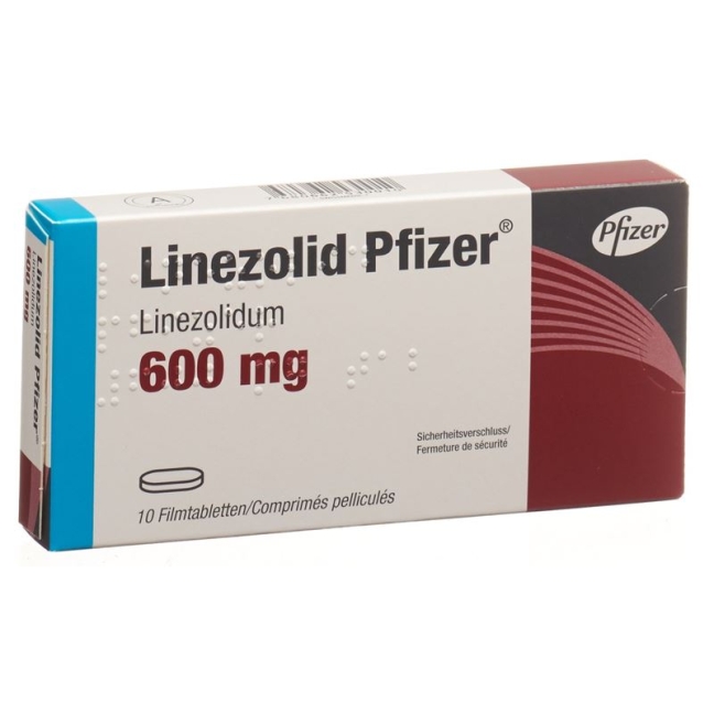 Linezolid Pfizer Filmtabletten 600mg 10 Stück