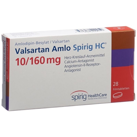 Valsartan Amlo Spirig HC Filmtabletten 10/160mg 28 Stück