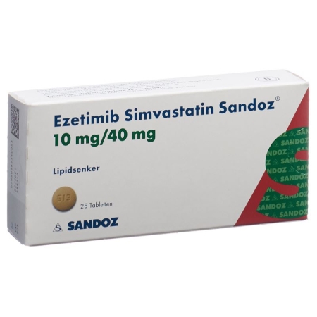 Ezetimib Simvastatin Sandoz Tabletten 10/40mg 28 Stück