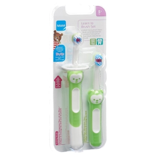 Набор зубных щеток MAM Learn to Brush 5+ месяцев Набор зубных щеток MAM Learn to Brush 5+ месяцев