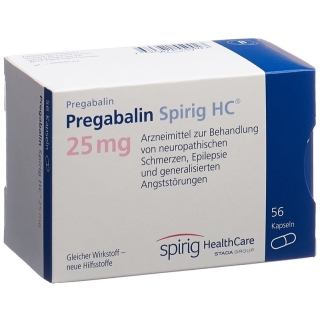 Pregabalin Spirig HC Kapseln 25mg (neu) 56 Stück Pregabalin Spirig HC Kapseln 25mg (neu) 56 Stück