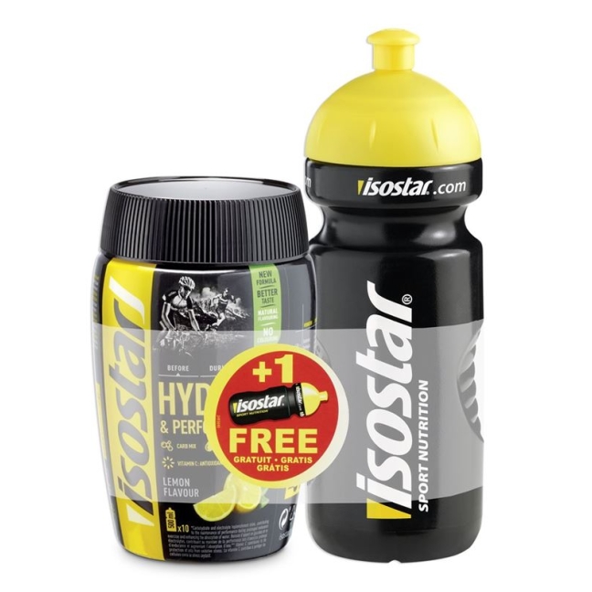 Isostar Hydrate & Perform Pulver Lemon+onpack 400g