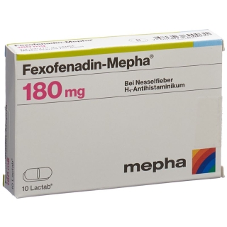 Fexofenadin Mepha Lactab 180mg 10 Stück Fexofenadin Mepha Lactab 180mg 10 Stück
