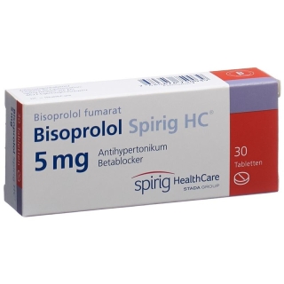 Bisoprolol Spirig HC Tabletten 5mg 30 Stück Bisoprolol Spirig HC Tabletten 5mg 30 Stück
