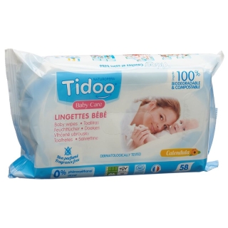 Салфетки Tidoo Marigold без запаха 58 шт. Салфетки Tidoo Marigold без запаха 58 шт.
