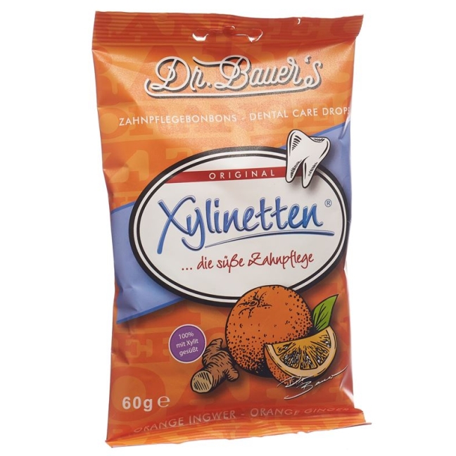 Dr Bauer's Xylinetten Dental Care апельсин и имбирь 60г