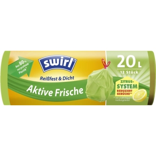 Пакеты для мусора Swirl Activ-Fresh 20л 12 шт. Пакеты для мусора Swirl Activ-Fresh 20л 12 шт.